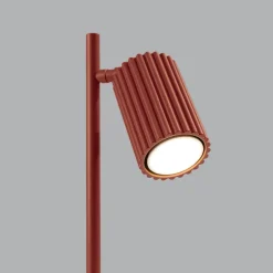 Bürolampen|Schlafzimmer Lampen*Sollux Leselampe GU10 43 cm hoch Aluminium in Rot Modern schwenkbar