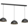 Luminex Längliche Hängelampe Metall Schwarz 132 cm E27 Loft< Hängelampen|Bürolampen