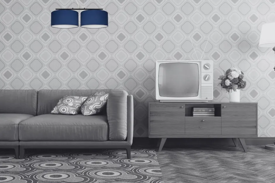 Wohnzimmerlampen|Stofflampen*Belis Längliche Hängeleuchte 2-flammig Stoff Schwarz Blau E27