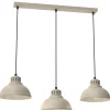 Luminex Loft Hängelampe Beige Metall 3-flammig E27 akzentuiert< Hängelampen|Bürolampen