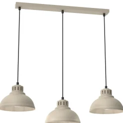 Luminex Loft Hängelampe Beige Metall 3-flammig E27 akzentuiert< Hängelampen|Bürolampen