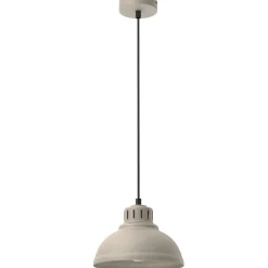Luminex Loft Hängelampe Beige Metall Ø21 cm E27 akzentuiert< Hängelampen|Bürolampen