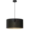 Hängelampen|Bürolampen*Luminex Loft Hängelampe in Schwarz Gold E27 Ø40 cm rund Metall