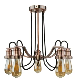 Searchlight Loft Hängelampe Loft in Kupfer Antik< Hängelampen|Vintage Lampen