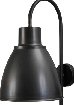 Wandleuchten|Küchenlampen*Masterlight Loft Hotelleuchte E27 Loft in Schwarz Roter Metall Optik