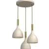 Luminex Loft Pendelleuchte Metall Beige Gold Ø42 cm stilvoll< Hängelampen|Bürolampen