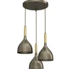 Luminex Loft Pendelleuchte Metall in Gold Ø42 cm E27 stilvoll< Hängelampen|Bürolampen