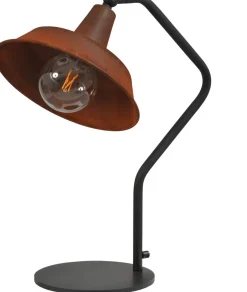 Tischlampen|Schlafzimmer Lampen*Masterlight Loft Tischleuchte PRATO Braun rustikal H53cm