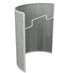 Duolla Loft Wandlampe Stoff Schirm halbrund E27 in Grau ALICE< Wandleuchten|Flurlampen