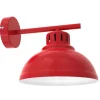 Luminex Loft Wandleuchte Metall Rot Weiß T:26 cm E27 dekorativ< Metall Lampen|Schlafzimmer Lampen