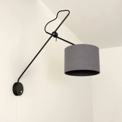 Wandleuchten|Moderne Lampen*Nowodvorski Loft Wandleuchte mit Schalter VIPER flexibel Grau