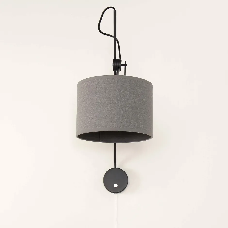 Wandleuchten|Moderne Lampen*Nowodvorski Loft Wandleuchte mit Schalter VIPER flexibel Grau