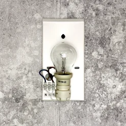 Duolla Loft Wandleuchte Stoff Schirm Pink halbrund E27 ALICE< Wandleuchten|Flurlampen