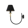 Wandleuchten|Schlafzimmer Lampen*ALDEX Loft Wandleuchte Stoffschirm blendarm E14 T:36 cm
