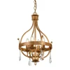 Elstead Lüster CAMELOT 10 in Gold Ø34cm kürzbar Lampe< Rustikale Lampen|Designerlampen