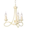 Elstead Lüster GOTICA 6 Creme 3xE14 kürzbar Rustikal Lampe< Rustikale Lampen|Designerlampen