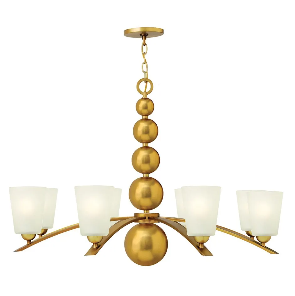 Elstead Lüster ROMINA in Messing kürzbar Ø97cm Hängelampe< Hängelampen|Esszimmer Lampen