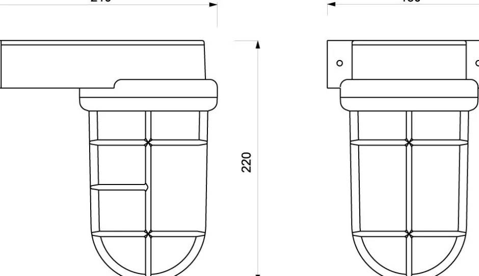 Laura Suardi Maritime Außen Wandleuchte Antik Messing IP55< Außenleuchten Antik|Außenwandleuchten