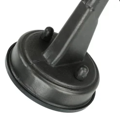 Lido Maritime Außenlampe Schwarz antik IP64 E27 Riffelglas Messing< Rustikale Lampen|Metall Lampen