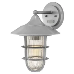 Rustikale Lampen|Maritime Lampen*Elstead Maritime Außenleuchte Grau IP44 E27 Haus Hof EVAN