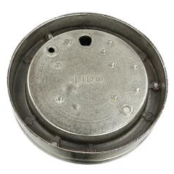 Lido Maritime Außenleuchte Messing in Nickel Ø14cm AGIA< Außenwandleuchten|Rustikale Lampen