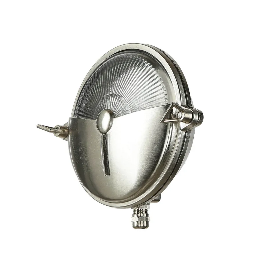 Lido Maritime Außenleuchte Messing Ø18cm IP64 in Nickel< Rustikale Lampen|Metall Lampen