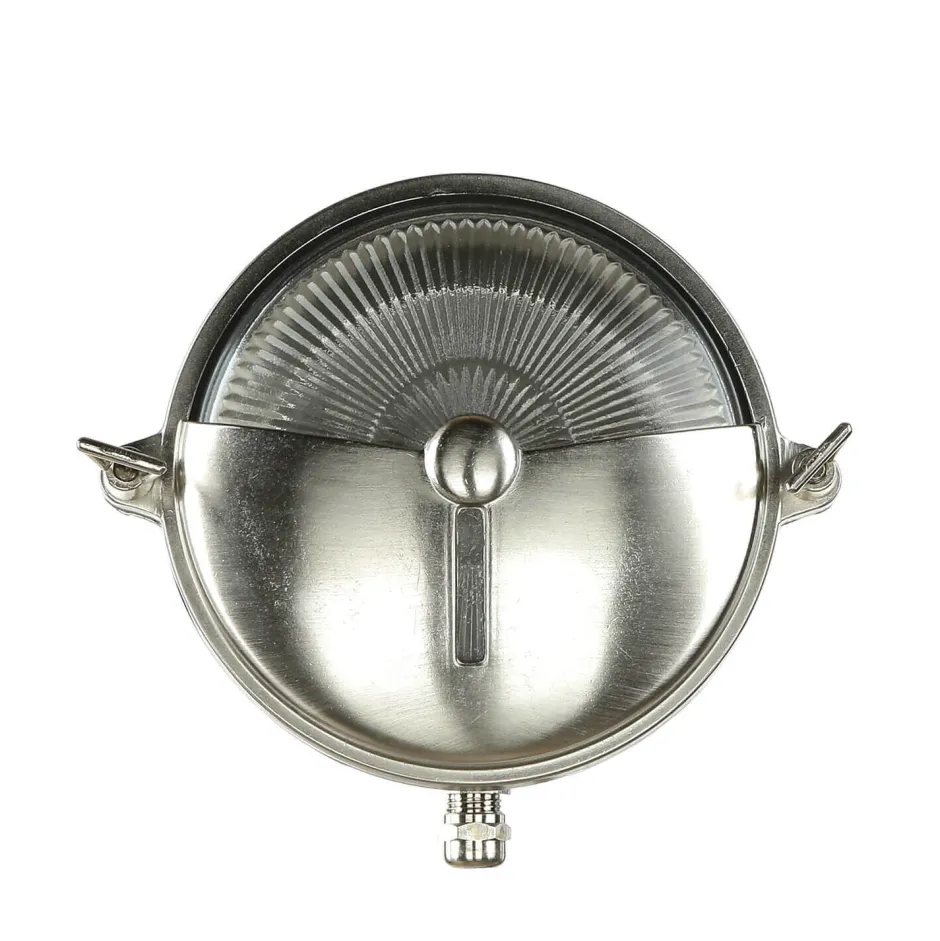 Lido Maritime Außenleuchte Messing Ø18cm IP64 in Nickel< Rustikale Lampen|Metall Lampen