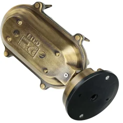 Lido Maritime Außenleuchte Messing geriffeltes Glas IP64 E27< Außenwandleuchten|Rustikale Lampen