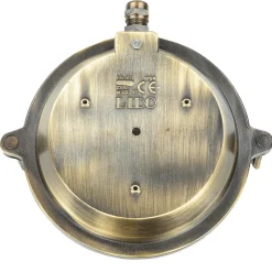 Lido Maritime Außenleuchte Rund Ø18cm aus Messing IP64< Außenwandleuchten|Rustikale Lampen