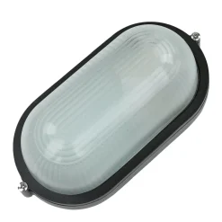 Rustikale Lampen|Maritime Lampen*Lido Maritime Außenwandleuchte IP44 B:21cm Schwarz Weiß E27