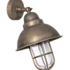Giovanni Battista Maritime Außewandleuchte IP44 aus Messing in Antik< Außenleuchten Antik|Außenleuchten Messing