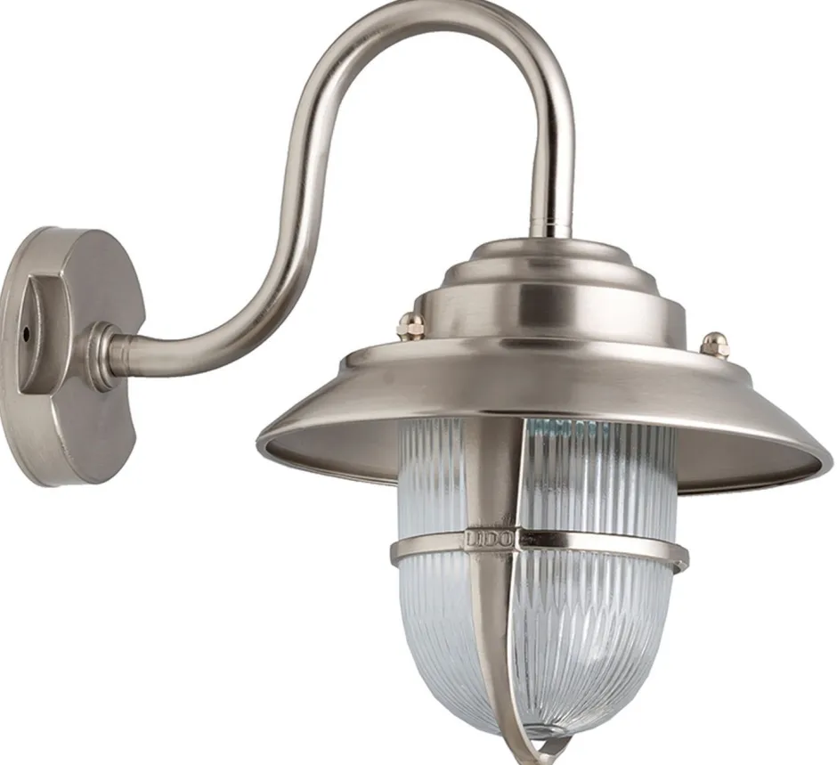 Lido Maritime Laterne außen Wand Haus Hof Echt-Messing< Außenleuchten Antik|Außenwandleuchten