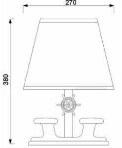 Laura Suardi Maritime Tischlampe Messing Papier nautisch edel< Nachttischlampen|Metall Lampen