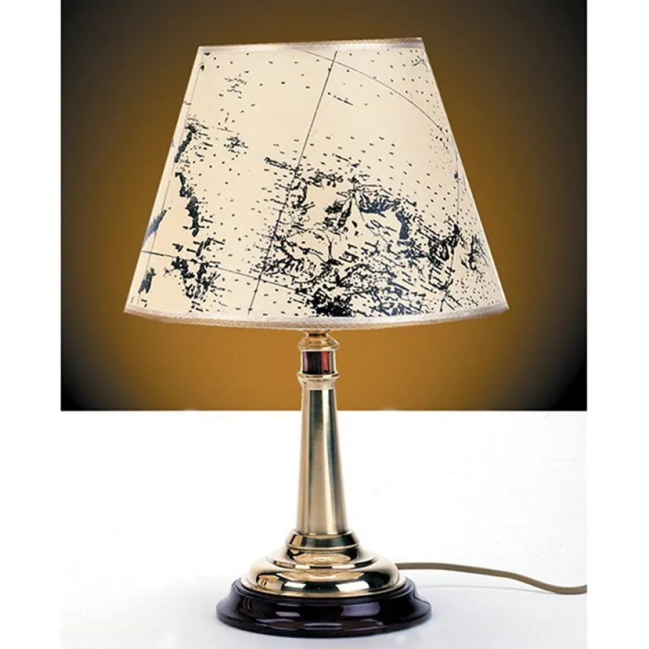 Laura Suardi Maritime Tischlampe Messing H:41cm Antik MIREA< Tischlampen|Schlafzimmer Lampen