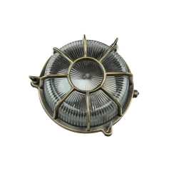 Lido Maritime Wandlampe Außen SIFNOS Echt Messing Antik< Rustikale Lampen|Metall Lampen