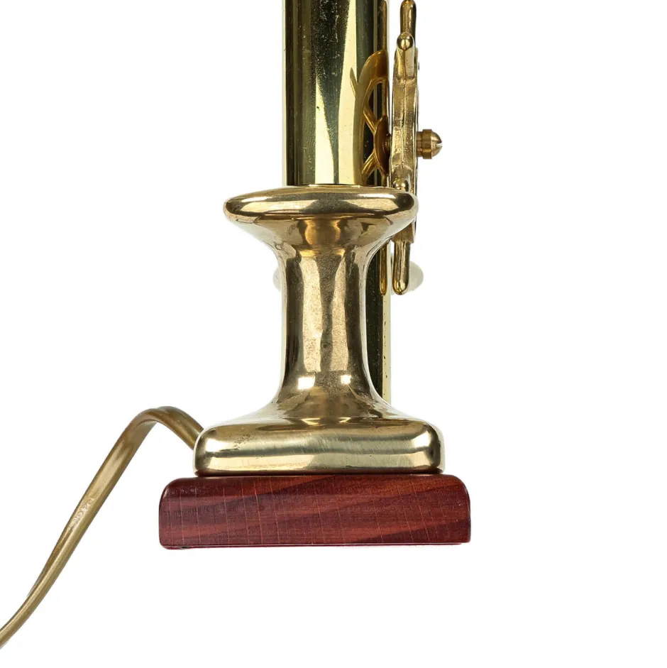 Laura Suardi Massive Tischlampe Messing maritimes Design H:33cm< Schlafzimmer Lampen|Lampen Aus Aller Welt