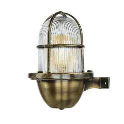 Rustikale Lampen|Metall Lampen*Lido Messing Außenleuchte Antik Gitter Schirm SANTORIN