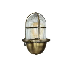 Rustikale Lampen|Metall Lampen*Lido Messing Außenleuchte Antik Gitter Schirm SANTORIN