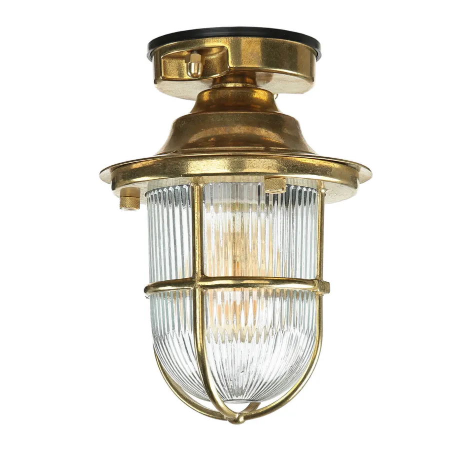Lido Messing Deckenleuchte außen IP54 Maritim Terrasse< Metall Lampen|Messinglampen