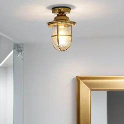 Lido Messing Deckenleuchte außen IP54 Maritim Terrasse< Metall Lampen|Messinglampen