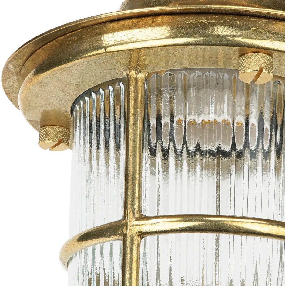 Lido Messing Deckenleuchte außen IP54 Maritim Terrasse< Metall Lampen|Messinglampen