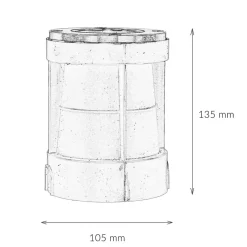 Lido Messing Einbauleuchte rund IP54 GU10 außen Ø10,5cm< Metall Lampen|Messinglampen
