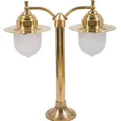 Lido Messing Gartenlampe 50cm hoch Maritim wetterfest< Außenleuchten Antik|Außenleuchten Messing