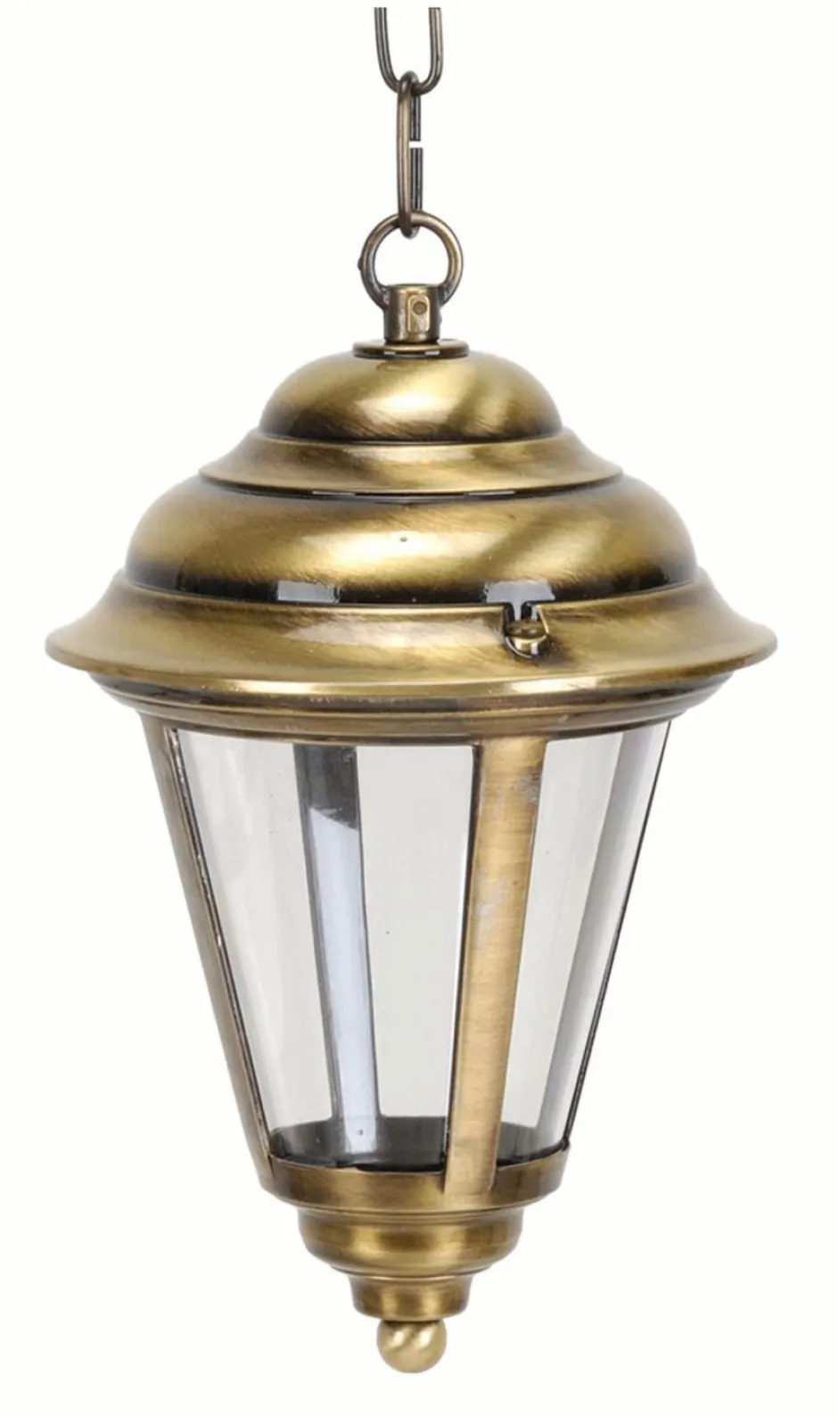 Lido Messing Hängelampe außen IP43 Ø20cm wetterfest< Außenleuchten Antik|Außenleuchten Messing