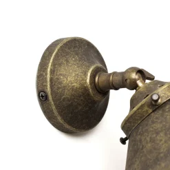 Wandleuchten|Esszimmer Lampen*Giovanni Battista Messing Wandlampe in Bronze antik verstellbar