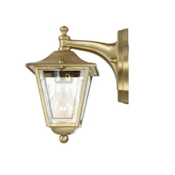 Lido Messing Wandlampe IP43 Rustikal Terrasse LEROS< Außenwandleuchten|Rustikale Lampen