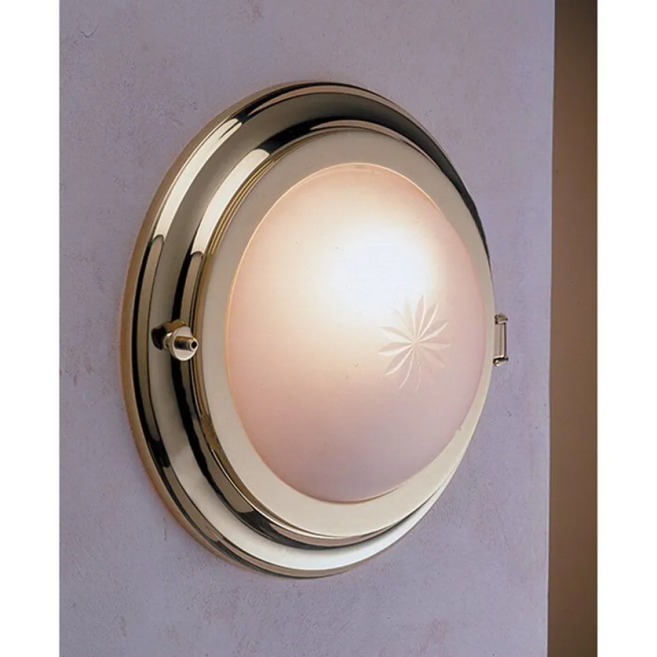 Led Lampen|Wandleuchten*Laura Suardi Messing Wandlampe LED Ø26cm 3000K Flur Badezimmer