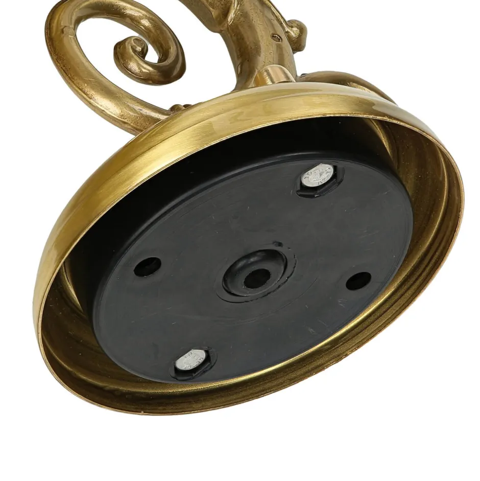 Außenwandleuchten|Rustikale Lampen*Lido Messing Wandlampe Rustikal elegant H:28cm ANDROS