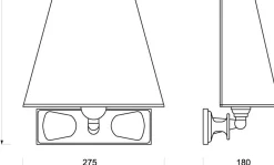 Wandleuchten|Flurlampen*Laura Suardi Messing Wandleuchte Chrom Braun Maritim Flur
