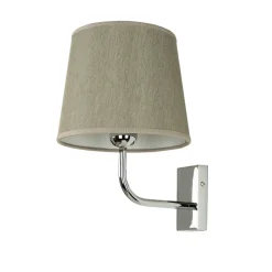 Giovanni Battista Messing Wandleuchte E27 Beige Silber elegant< Wandleuchten|Küchenlampen